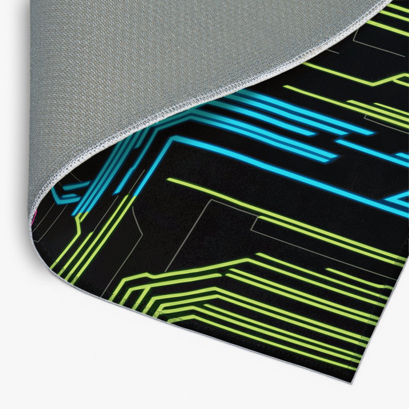 Tapis intérieur et extérieur Cybernetic Grid, Rectangle 1 pi 6 po x 2 pi 6 po