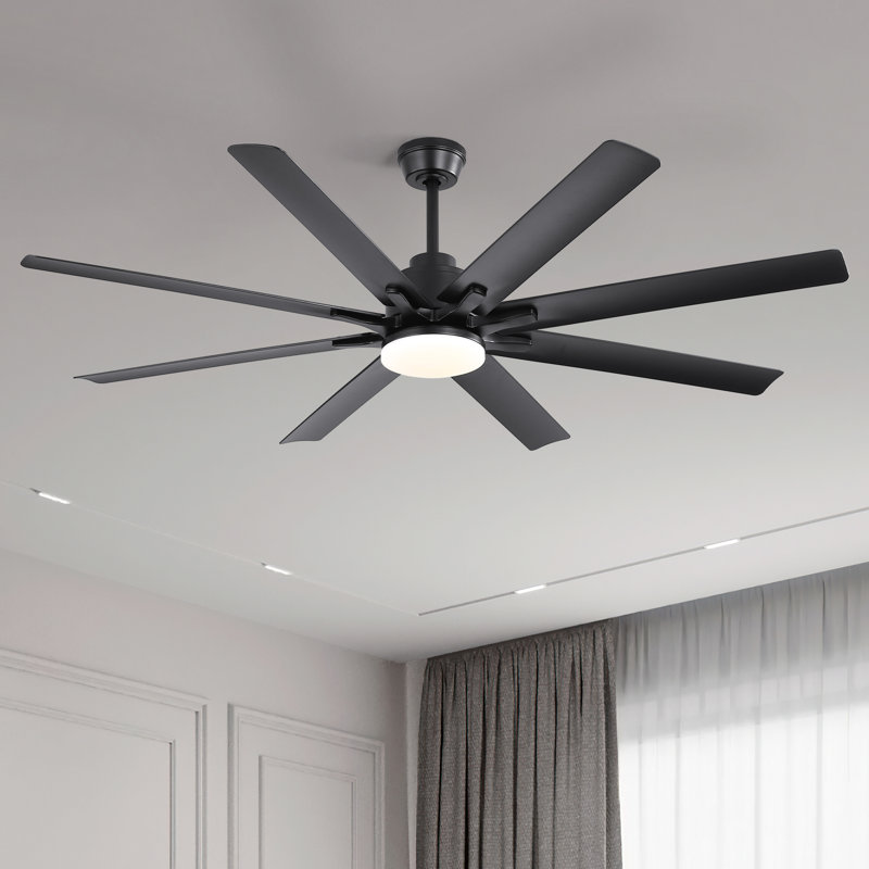 Brixham 66" Ceiling Fan with LED Light & Smart Control