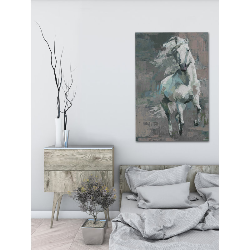 Parvez Taj - Wrapped Canvas Painting, 30cm H x 20cm W