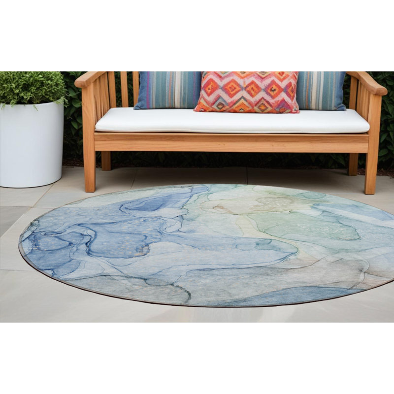 Tapis d'intérieur rond 8 po