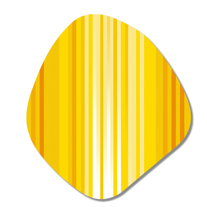 Candra - art mural asymétrique moderne en forme de nébuleuse géométrique, H 35 po x l 31 po