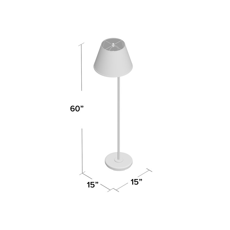 Mabery 60'' Swing Arm Floor Lamp, Dark Bronze