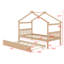 Lit en bois avec lit gigogne-867100474