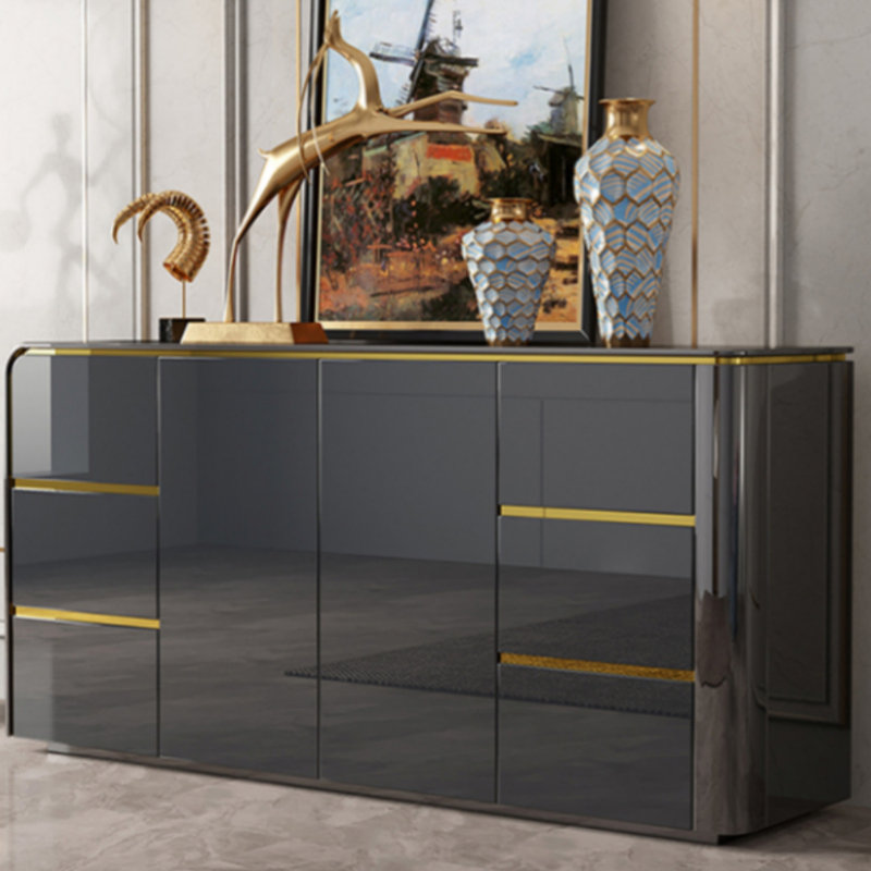 Commode de luxe simple à lumière simple, Gris foncé