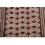 Tapis ivoire / rouge foncé en laine noué à la main de conception unique 2 pi 8 po x 3 pi 8 po Bex