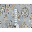 Tapis rond en laine et en soie noué à la main 9 pi x 9 pi bleu Kain 250 KPSI 0816E1CFA1104BCA8039FCA8834AA883