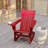Beauton Commercial All-Weather Rocking Adirondack Chair with Swiveling Cupholder-1377591828