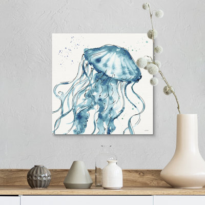 " Deep Sea X Teal " by Anne Tavoletti Painting Print