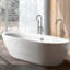 Robinet de baignoire moderne avec douche à main - 44,81 po Robinet de baignoire profonde résistant à la corrosion, utilisation durable