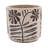 4 Gray Sand And Cement Planters, Brown Botanical Patterns, Bohemian Room Decor Planter , Traits, Interior