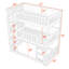 Triple lit simple superposé en bois avec échelles intégrées-1447069962
