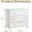 80 cm W Chest of 3 Drawers