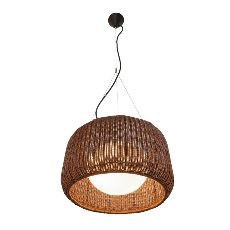 Fora 2 - Light Pendant, Rattan Brown