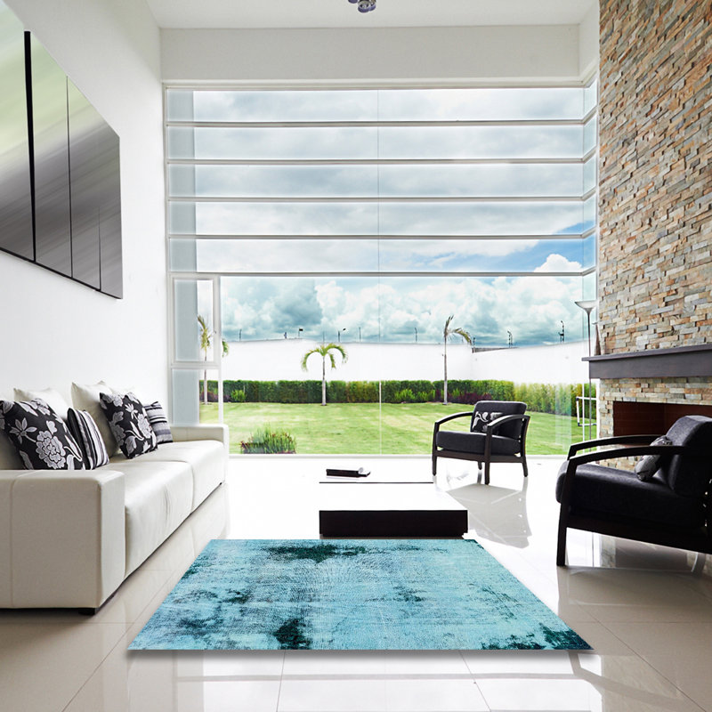 Tapis abstrait moderne 2096, Carré 5 pi