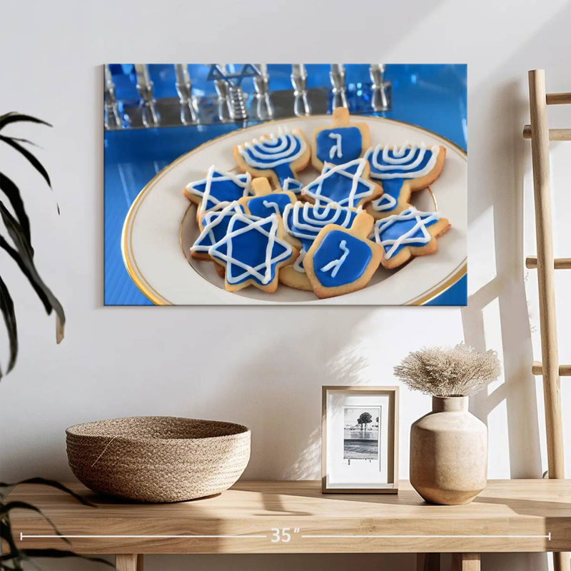 Biscuits glacés de Hanoukka, H 16 po x l 24 po