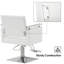 Fauteuil de salon pivotant de 28 po de largeur, fauteuil de coiffeur à pompe hydraulique, similicuir -145909826