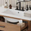 Meuble-lavabo en rotin avec lavabo en céramique-352357393