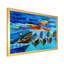 Petits bateaux dans le port - peinture sur toile-59756033-59756037