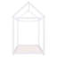 Lit simple en bois avec forme de maison-2002969744