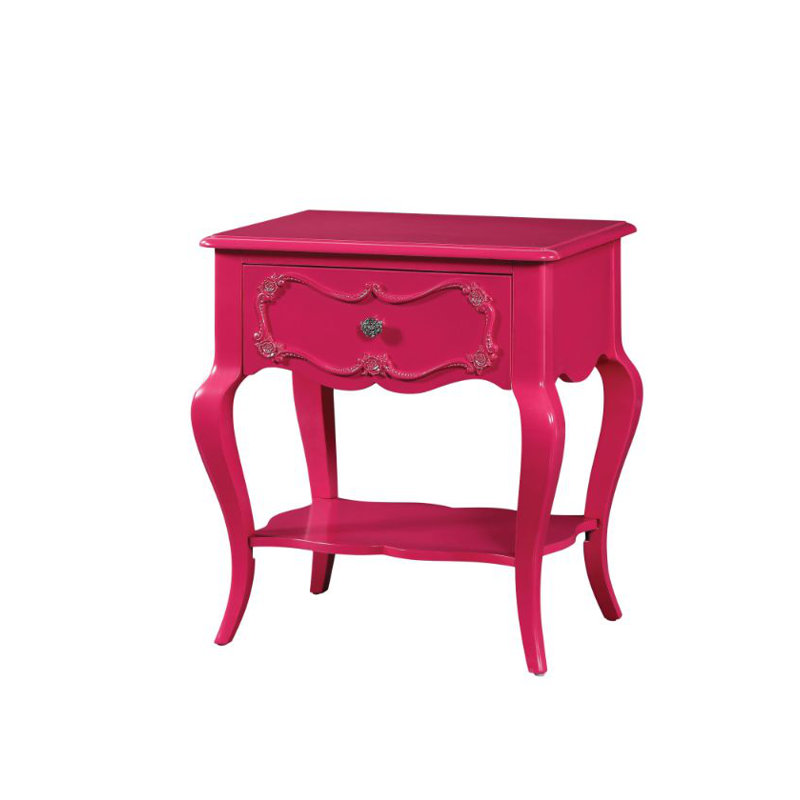 Kyrae 24'' W Nightstand, Magenta
