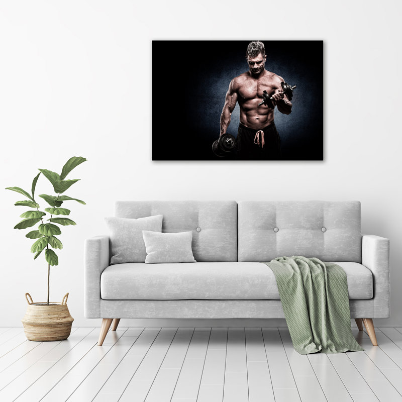 Muscle Building - Wrapped Canvas Print