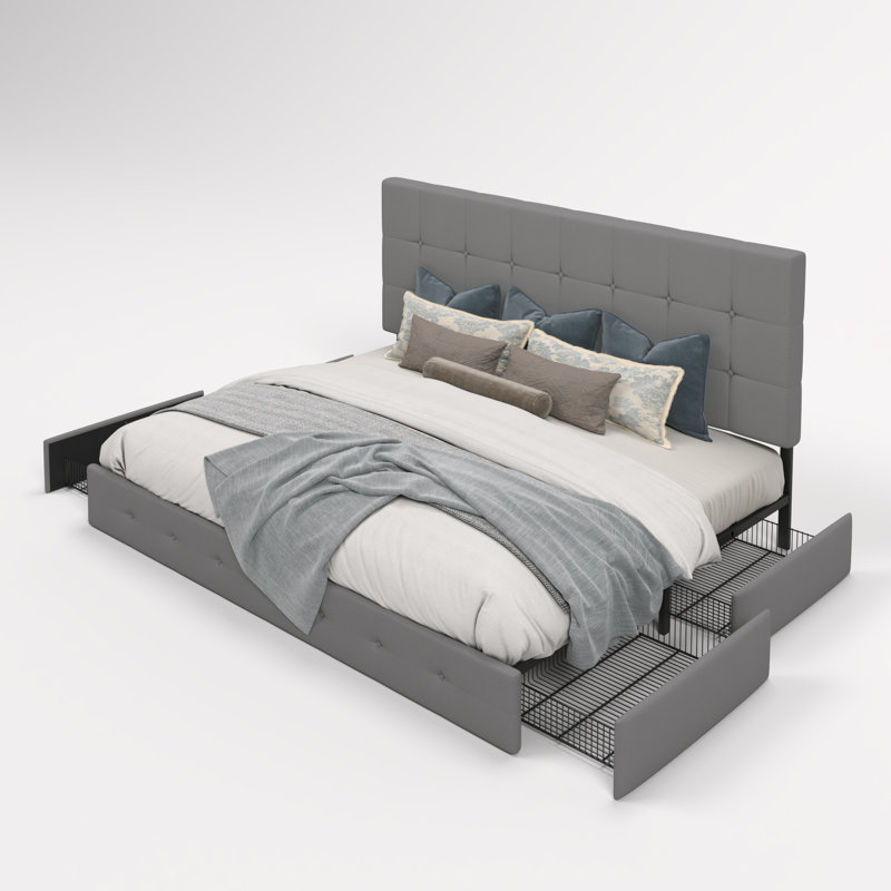 Silvester Upholstered Platform Storage Bed
