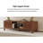 Modern 58.3"W Walnut TV Stand for living room