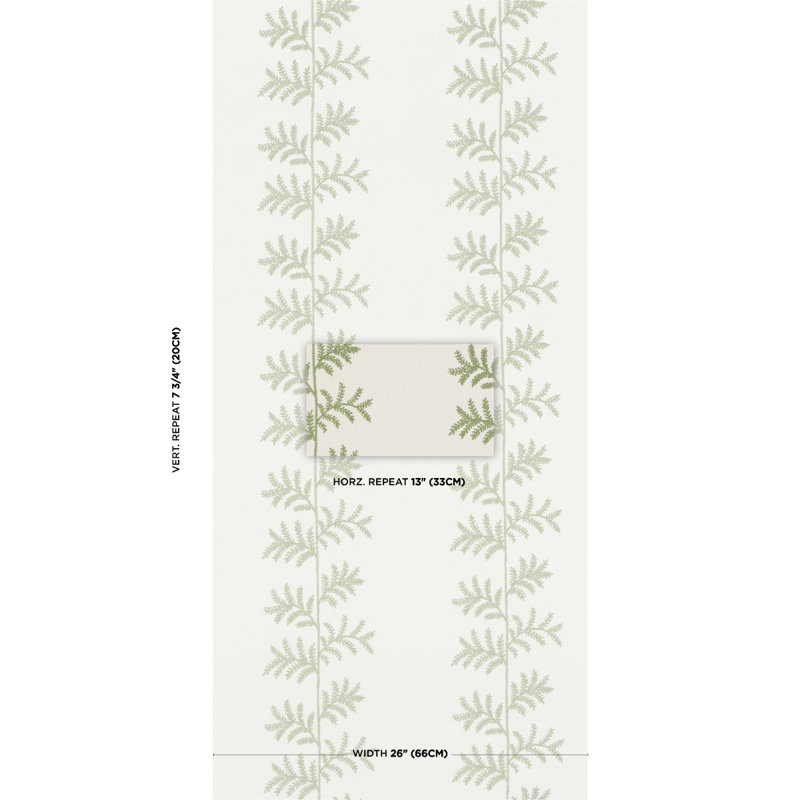 Eloise Wallpaper Roll, Green