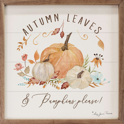 Autumn Leaves And Pumpkins By Audrey Jeanne Roberts