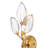 Fredrick Ramond Amira Two-Light Wall Sconce w/ Clear Pressed Glass Leaves