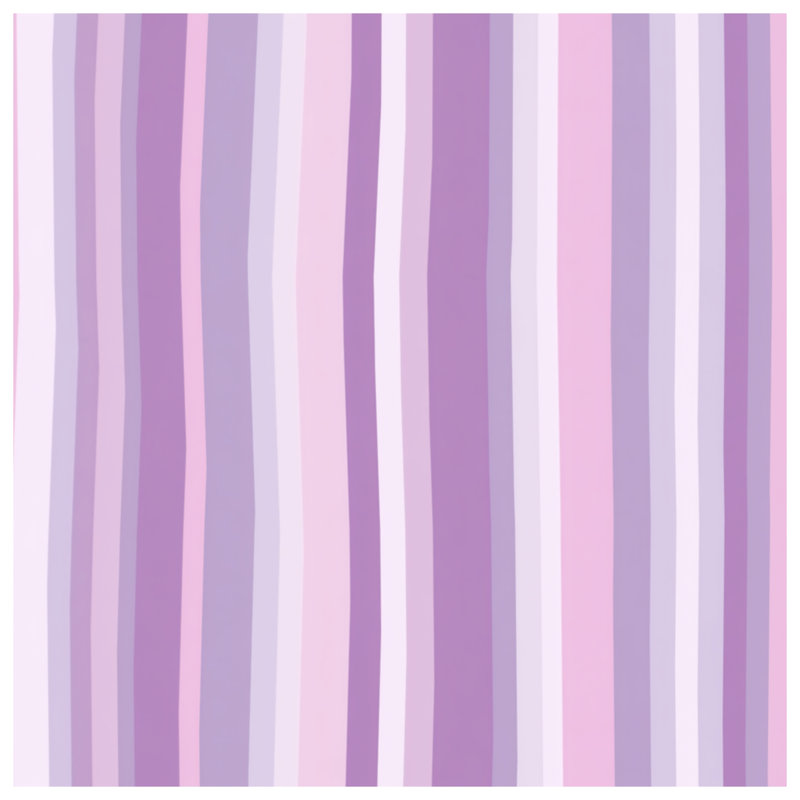 Rideaux de fenêtre à motif de rayures mauves et voilages à motif mauve - 1 panneau, Blocage, 50 po x 92 po - 1 panneau