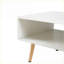 Table basse en rotin blanc avec pieds en bois massif Porte de rangement coulissante pour le salon-1523867352