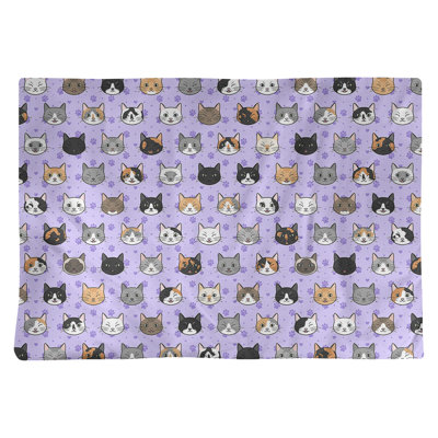 Napperon en coton 18 po Kitty Cat