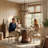 French Country Cane Dining Chairs Set-1840996351