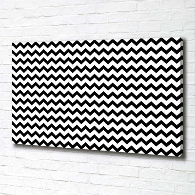 Zigzags - Wrapped Canvas Print