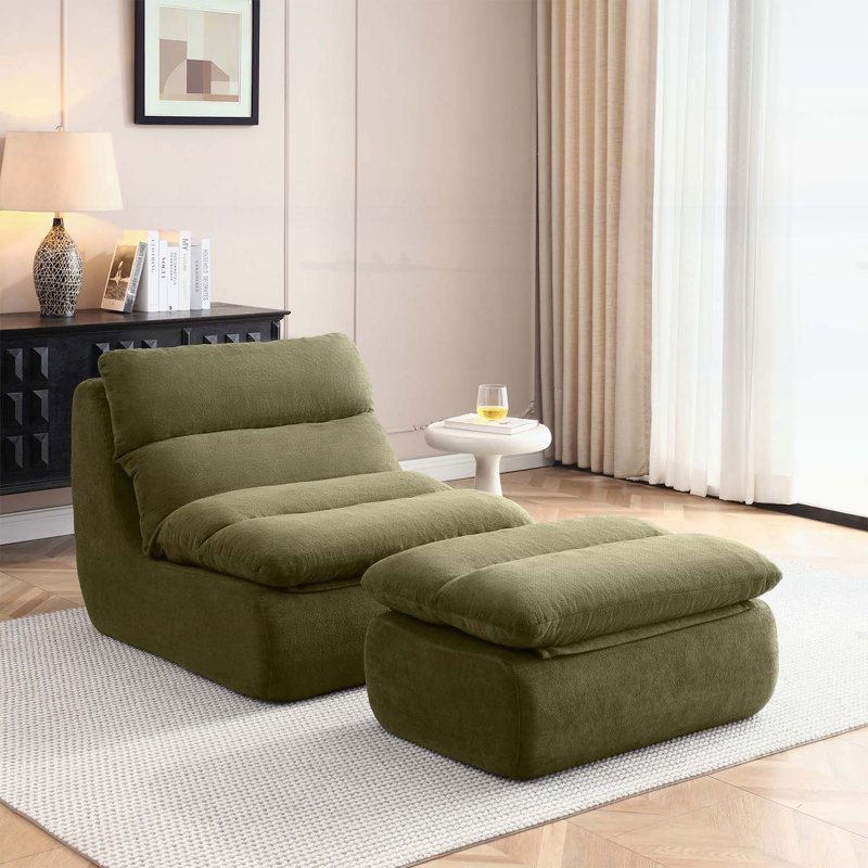 Canapé rembourré Lazy, Vert
