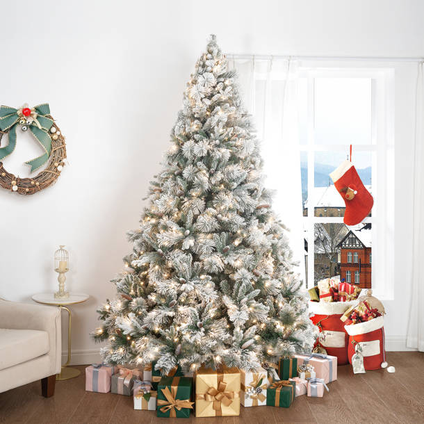 The Holiday Aisle® 7.5' Lighted Christmas Tree & Reviews | Wayfair