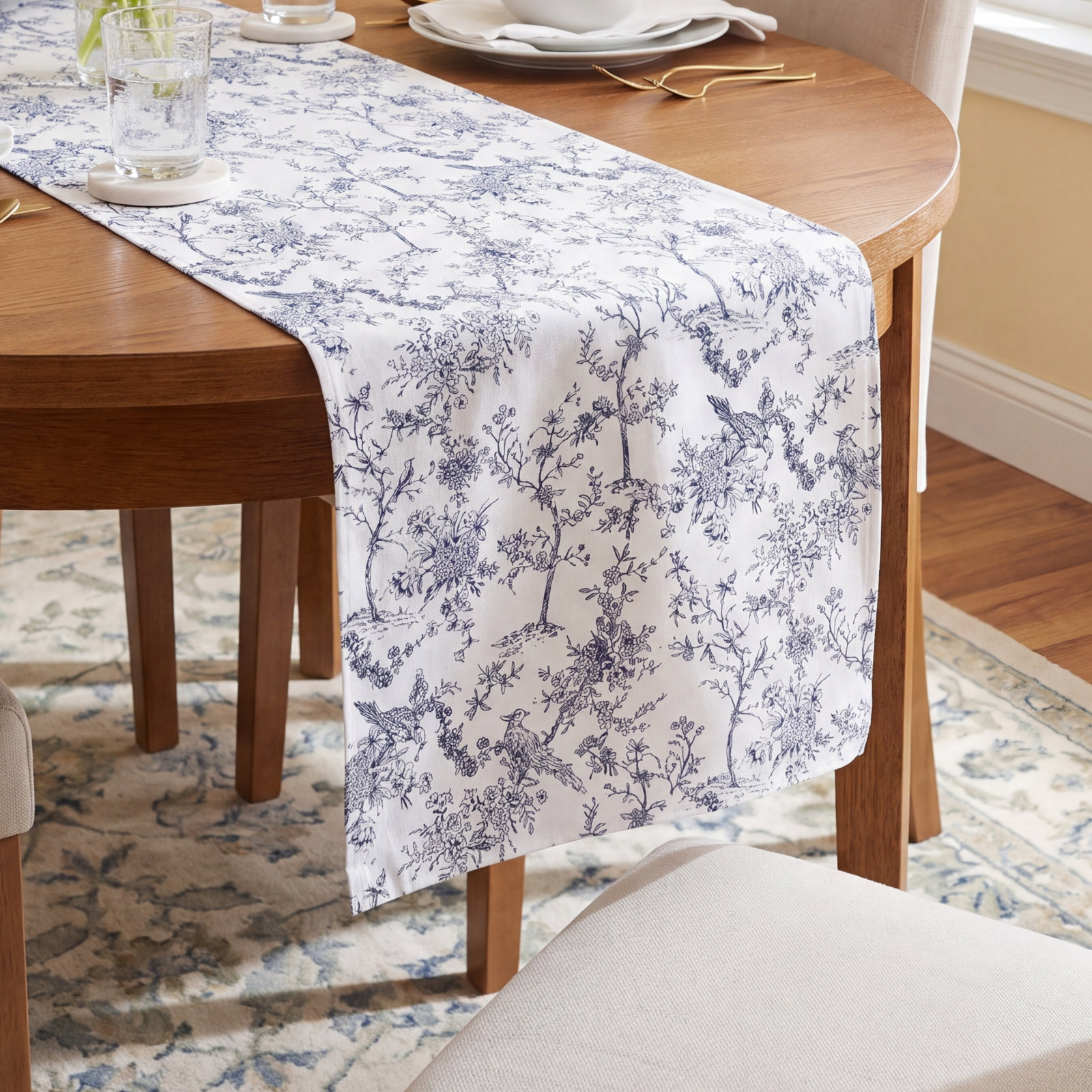Timeless Toile Runner
