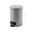 Corbeille pour déchets en métal 0,8 gallon-88752476