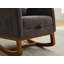 Chaise berçante rembourrée avec repose-pieds rétractable-1109750390