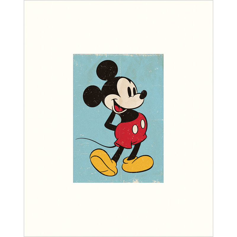 Mickey Mouse Retro Graphic Art