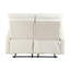 Causeuse inclinable contemporaine beige avec pochette latérale 1pc