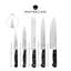 MasterClass Tipless 5-Piece Knife Block Set, Blunt Tip Knife Set