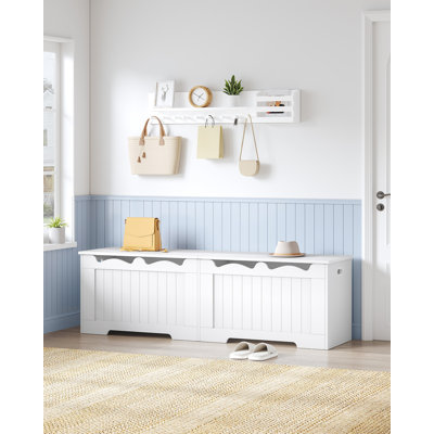 Storage Chest, Storage Trunk with 2 Hinge, Storages Organizer, Shoe Bench for Entryway, Bedroom, Living Room