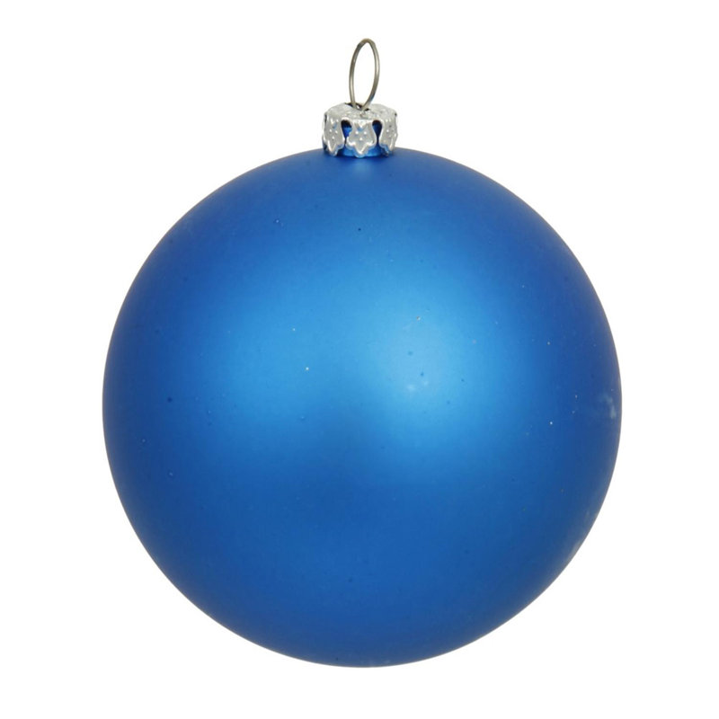 Ornement boule de Noël mat incassable commercial, H 10 po x l 10 po x P 10 po, Gris