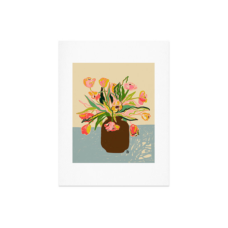 Sandrapoliakov TULIPS I, reproduction d'art - sans cadre, H 24 po x l 18 po