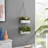 Two Tier White Metal Hanging Wall Planter