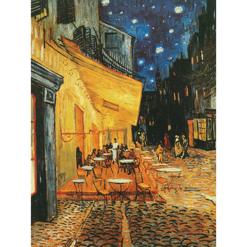 «Café de nuit» par Vincent Van Gogh, reproduction sur toile tendue, H 48 po x l 36 po