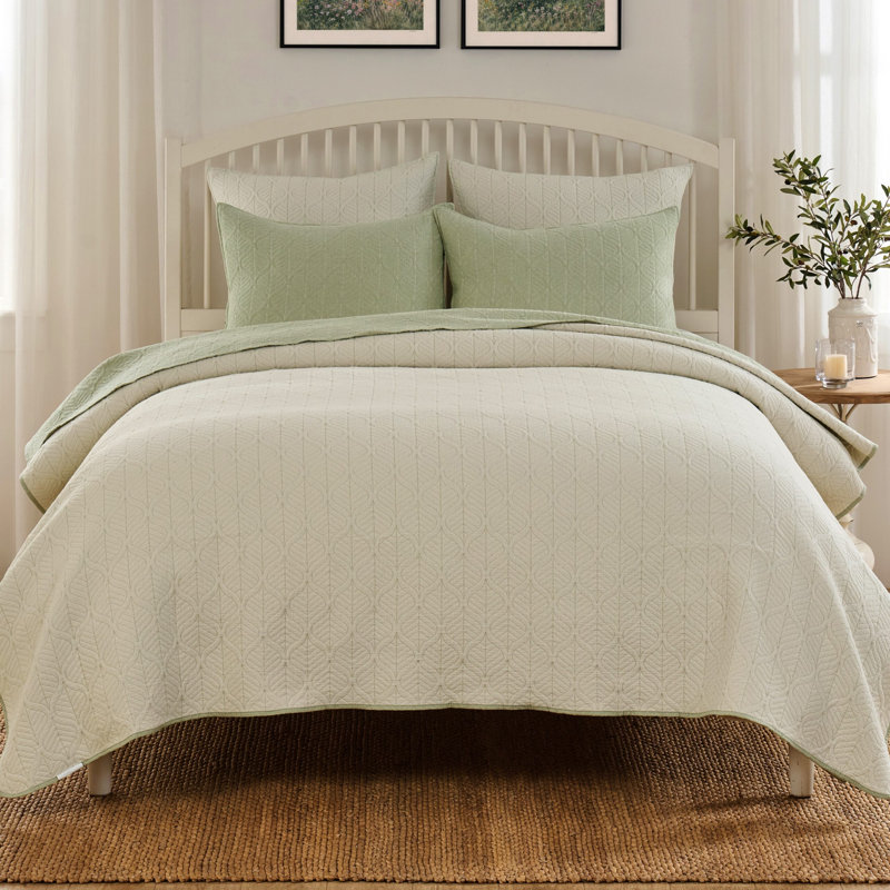 Ensemble de couvre-lit en coton Harper, Queen