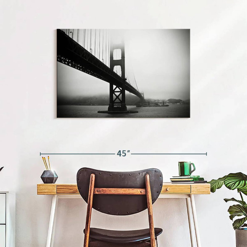 Nicci Smoggy Golden Gate Bridge, H 24 po x l 36 po